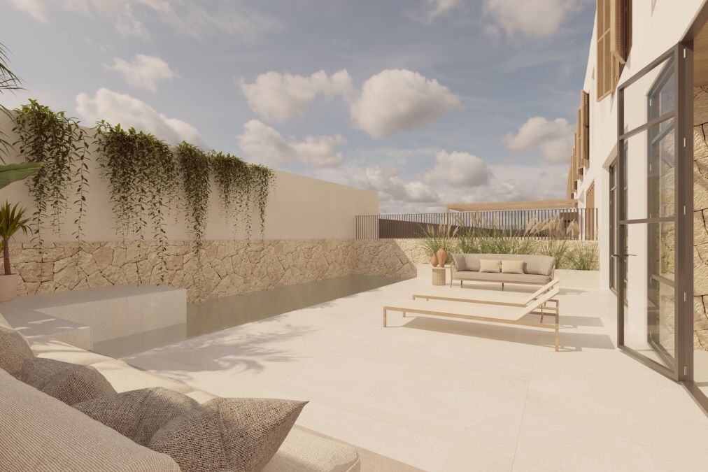  - New and modern project of luxurious village house with pool near the center of Santanyi